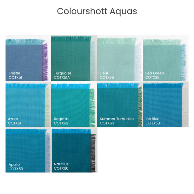 Colourshott Aquas Labelled Sample Swatch