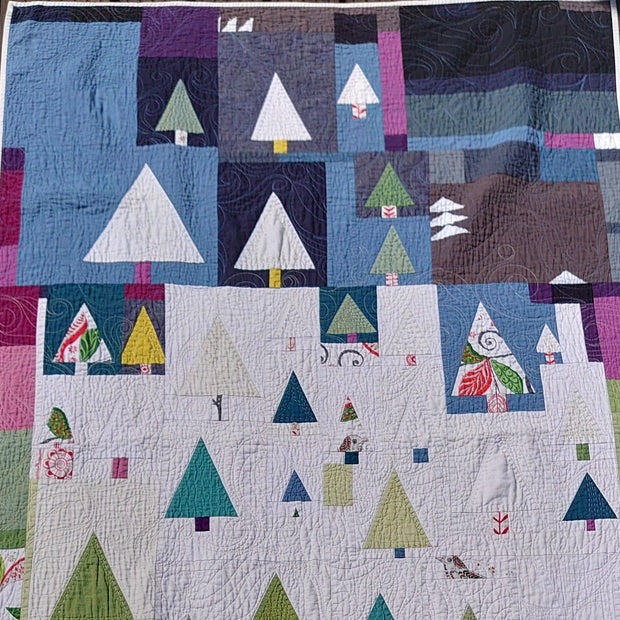 Tree quilt, (3x6') by Jessamie Self
