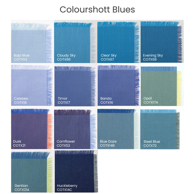 Order fabric samples & shade cards for Oakshott Fabrics shot cottons