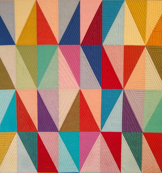 Half Rectangle Triangle Quilt by Maria Dlugosch