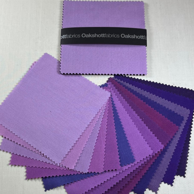 Purple Warp 5" Charm Squares 14 Colours