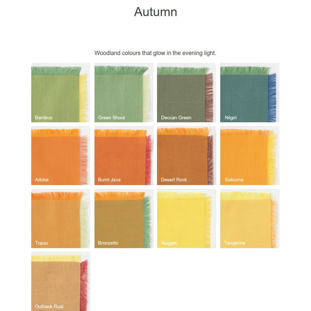 Autumn 5" Charm Squares 12 Colours